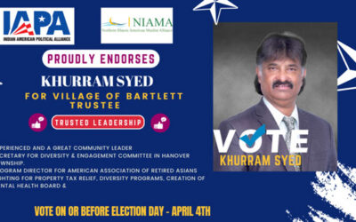 Khurram Syed For Village of Bartlett Trustee