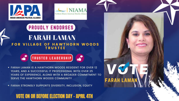 Farah Laman For Village of Hawthorn Woods Trustee